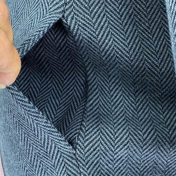 Jonano Women’s Gray Luxury Herringbone Modern Jacket and Skirt Suit M/C38/W31 - Picture 7 of 10